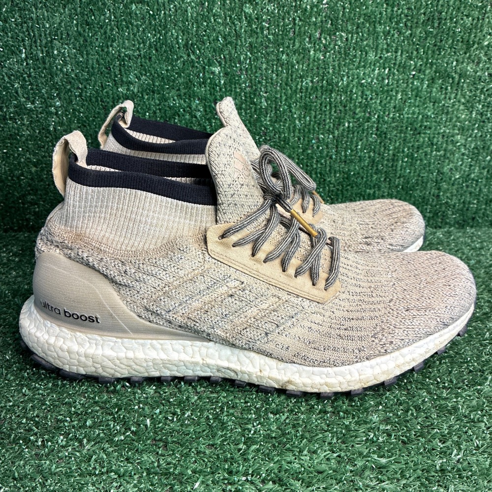 Adidas UltraBoost All Terrain Trace Khaki Mid Primeknit Sneaker Tan Mens Size 10